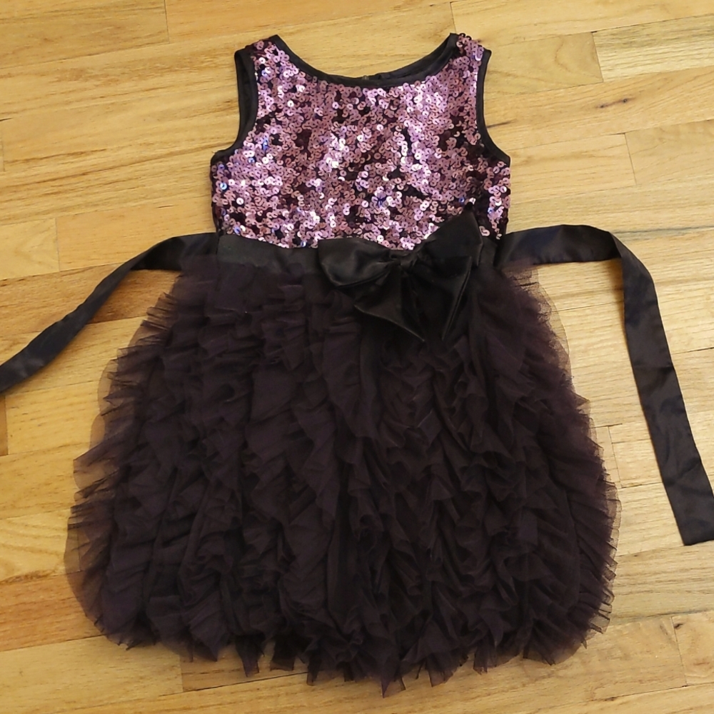 Sparkly purple party holiday dress, size 6